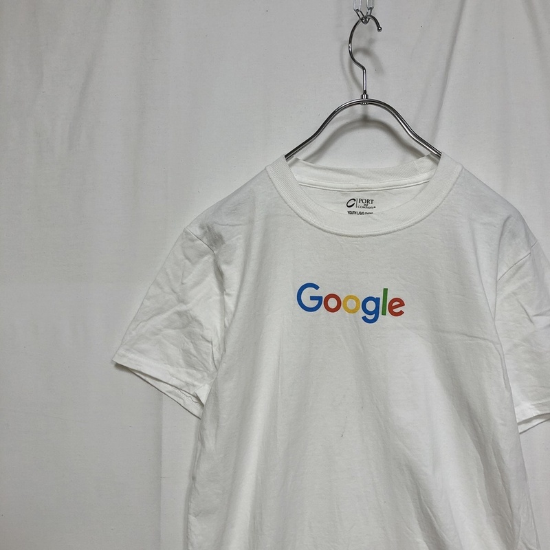 【人気】Google ロゴ Tシャツ ホワイト サイズL(14/16) キッズ/S529