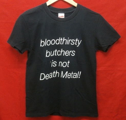  USED★ブラッドサースティ・ブッチャーズ バンドTシャツ XS レディース 黒★bloodthirsty butchers is not Death Metal! 両面プリント★