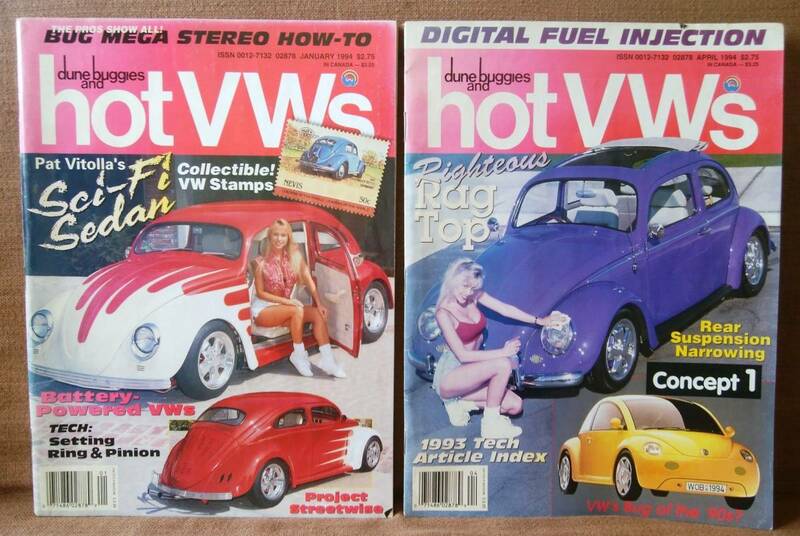 HOT VWs 1994年 1月号 4月号 2冊 まとめて まとめ売り 当時 フォルクスワーゲン 空冷VW ビートル ワーゲンバス タイプ3 カルマンギア
