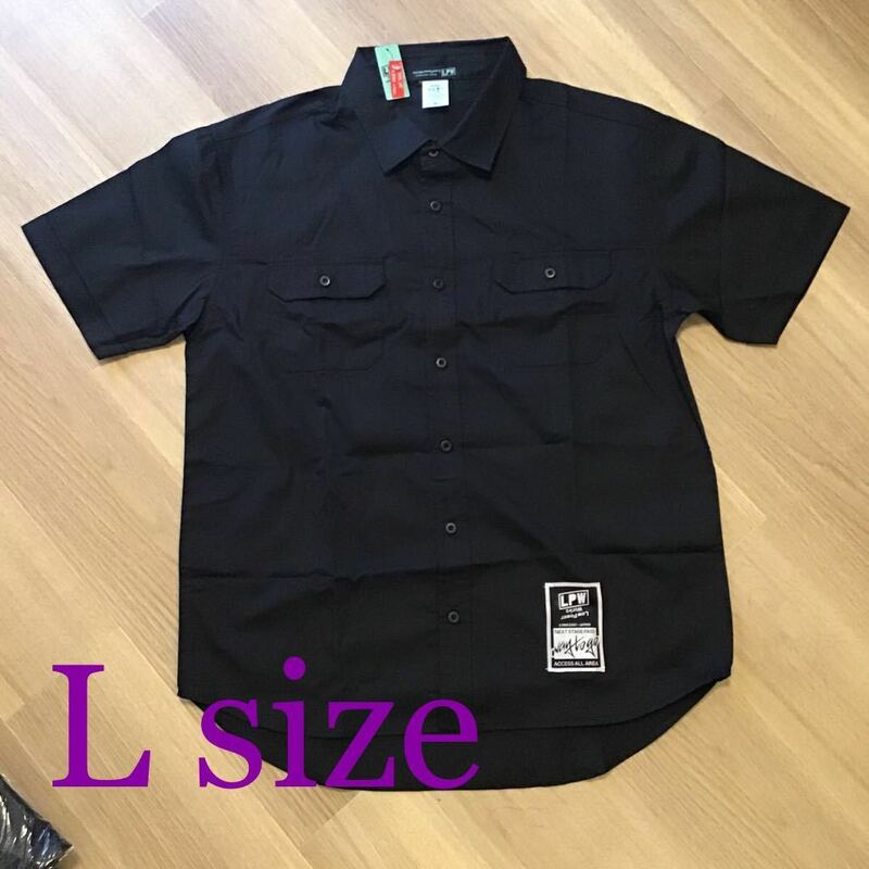 新品 LPW way to go work 半袖 シャツ ワークシャツ Black Lサイズ