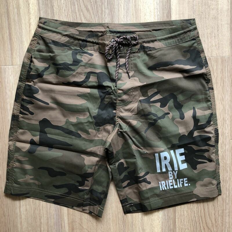 新品未使用IRIE by IRIELIFE 迷彩 スイムパンツ サイズL 定価9500円