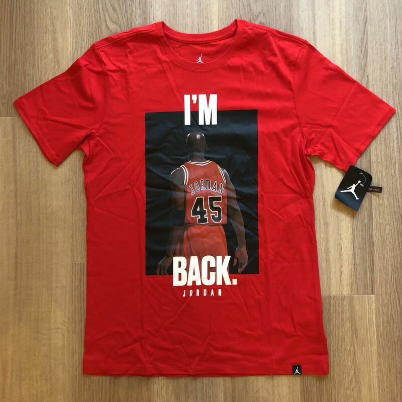 NIKE AIR JORDAN I'M BACK Tシャツ レッド サイズM