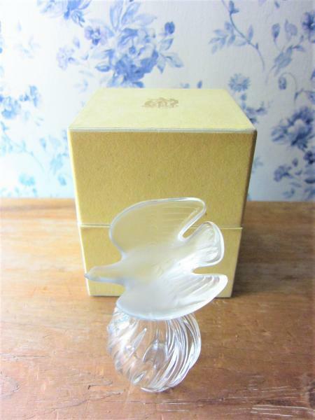 フランスアンティーク★LALIQUE ラリック★ツバメ★ボックス付パフュームボトル★香水瓶★ヴィンテージ