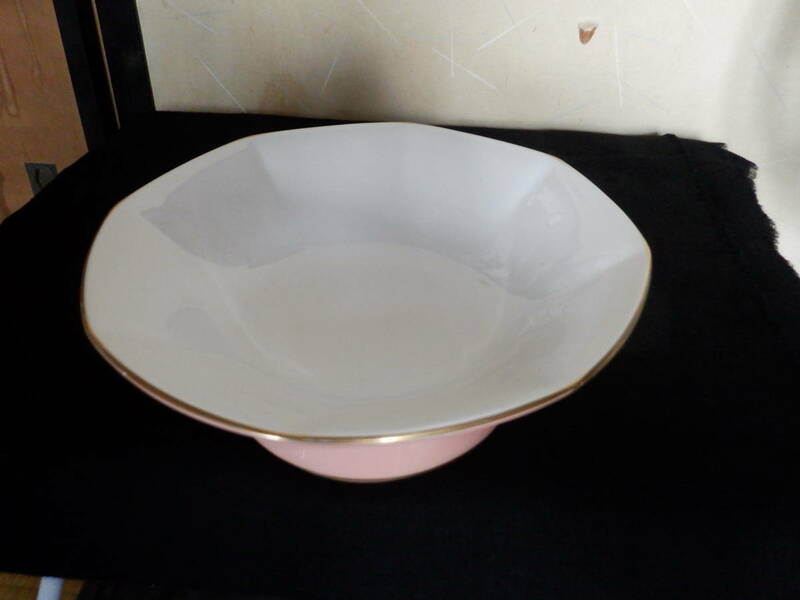 東洋陶器　Ｔｏｙｏｔｏｋｉ　ＣＯＳＭＯＳ　　果物皿　　盛り皿　　大皿　　コンポート　　昭和レトロ 　美品