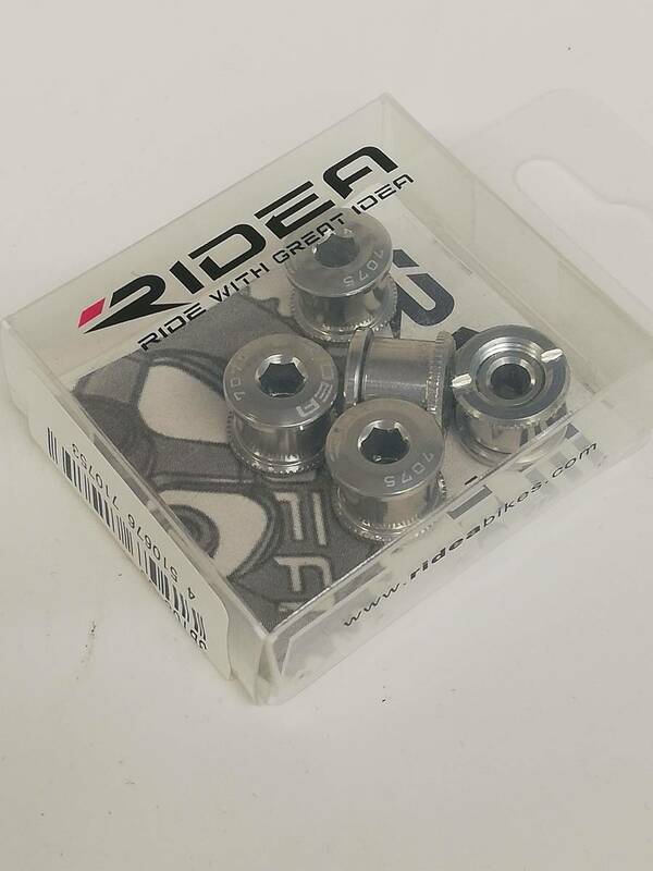 ●●☆新品未使用品/りん//RIDEA//TQXG-R8 Chainring Screw for Double//チェーンリングボルト(ダブル)/シルバー//14705115/r1600●☆●