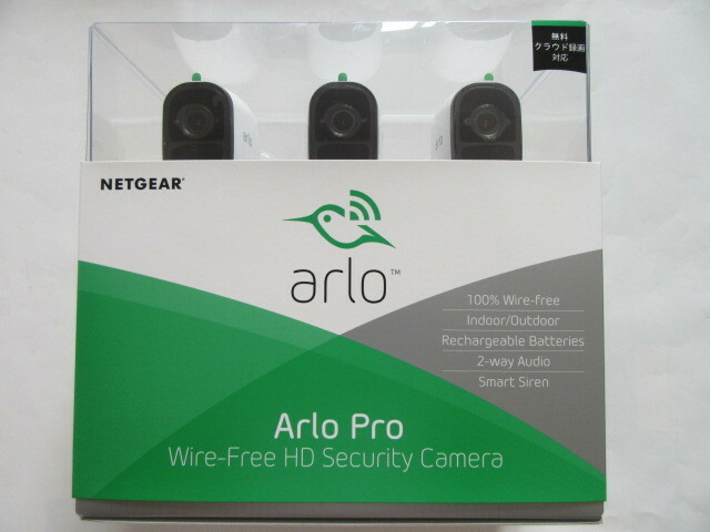 新品★Arlo Pro スマートセキュリティシステム、カメラ3台セット★VMS4330-100JPS