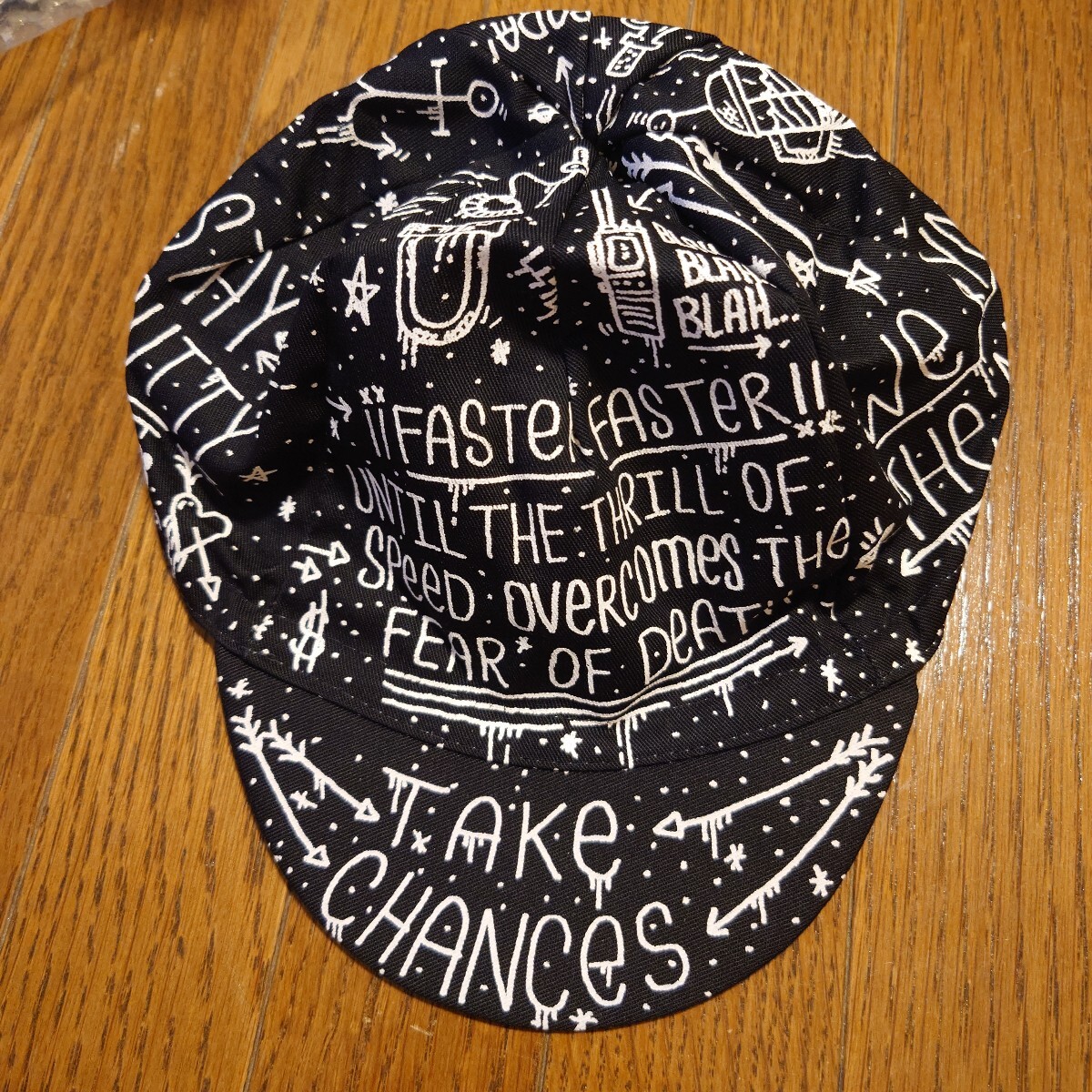 希少限定品 CINELLI チネリ サイクルキャップ RIDER COLLECTION CAP CHAS ライダーコレクション キャップ ホワイト/ブラック MASHピスト