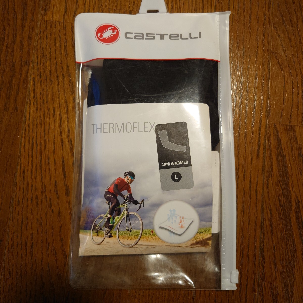 新品 CASTELLI（カステリ）サーモフレックス アームウォーマー【L】
