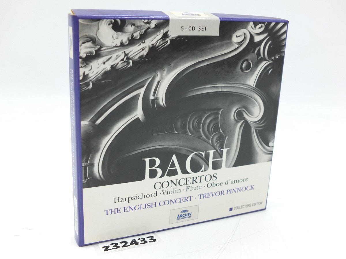 【z32433】BACH バッハ CONCERTOS THE ENGLISH CONCERT TREVOR PINNOCK トレヴァー・ピノック 5-CD SET