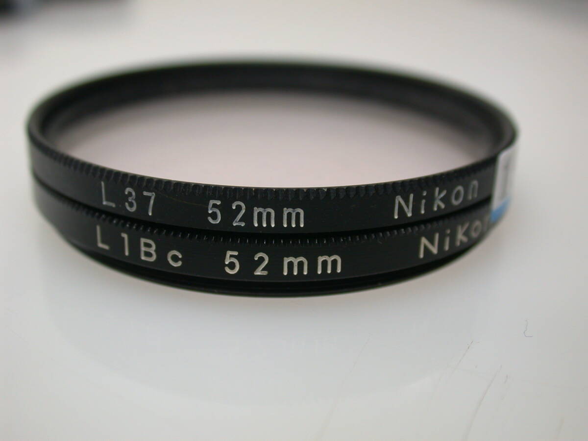 19-02 即決 ニコン純正フィルター 2枚 52mm L37とL1Bc