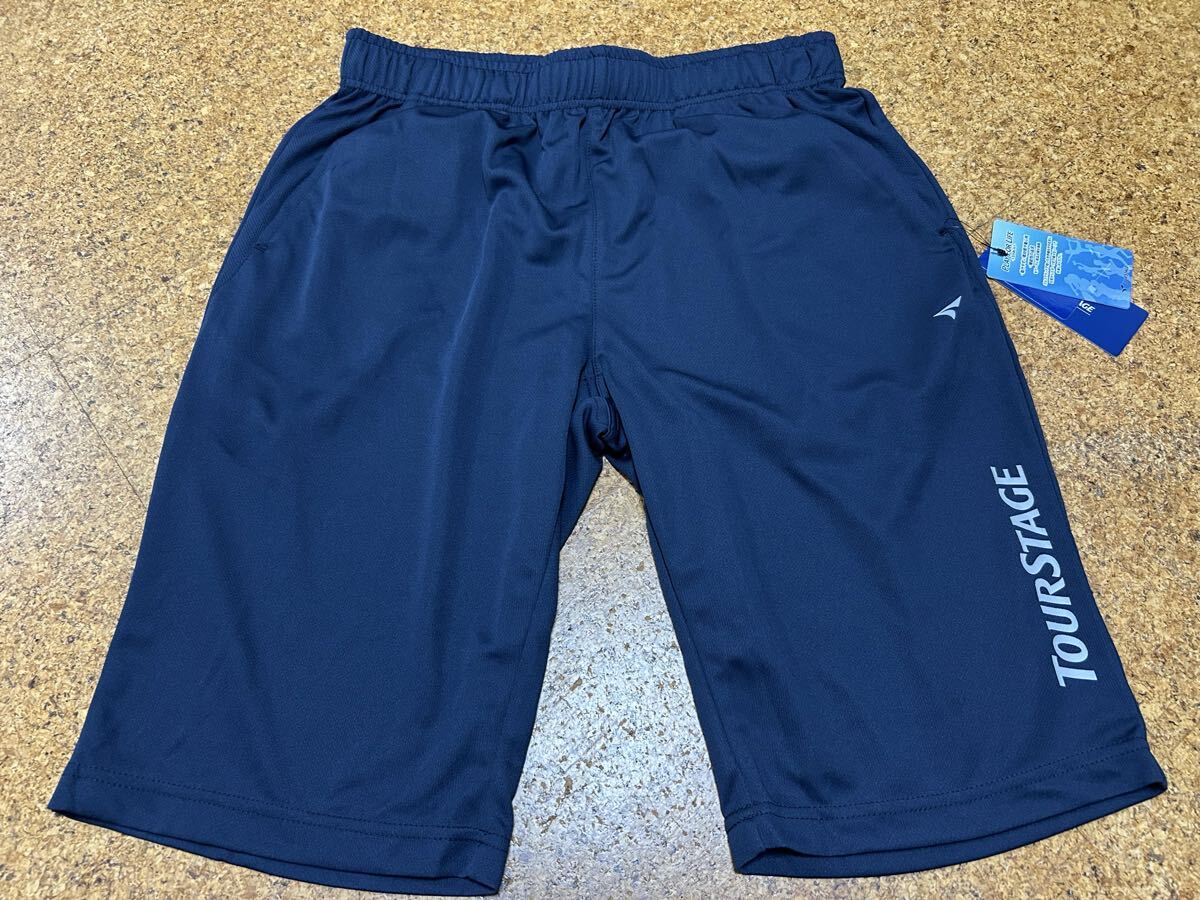 送料込み！（新品）ツアーステージ　多機能ハーフパンツ　ネイビー　サイズLL