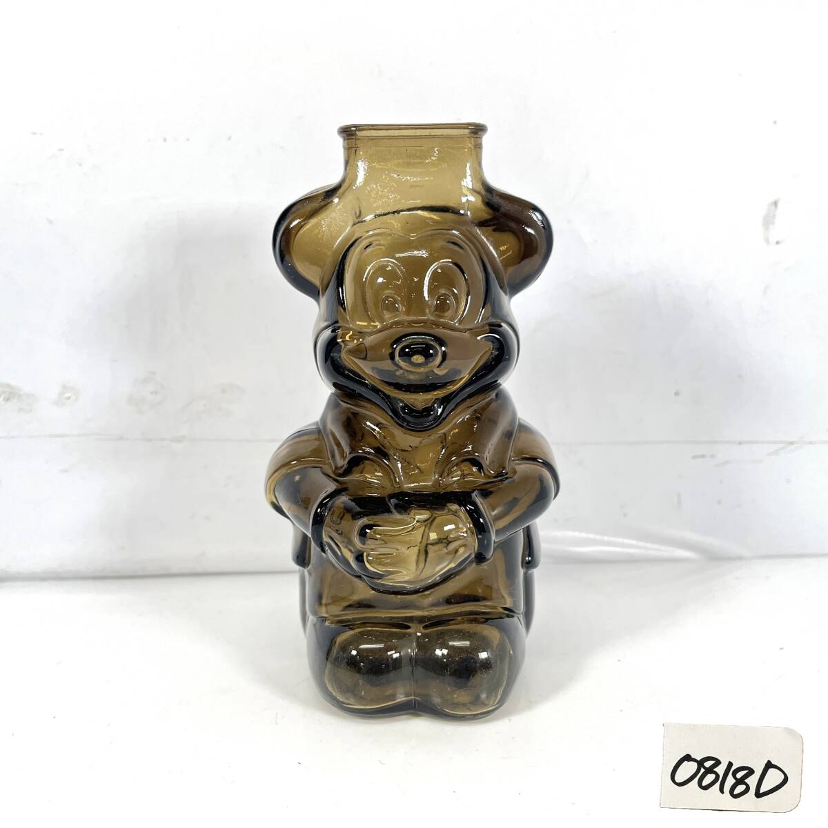 (志)【美品】ディズニー ミッキーマウスクラブ ガラス 貯金箱 ヴィンテージ 米国 USA製 1950年代 希少 (o)0818D