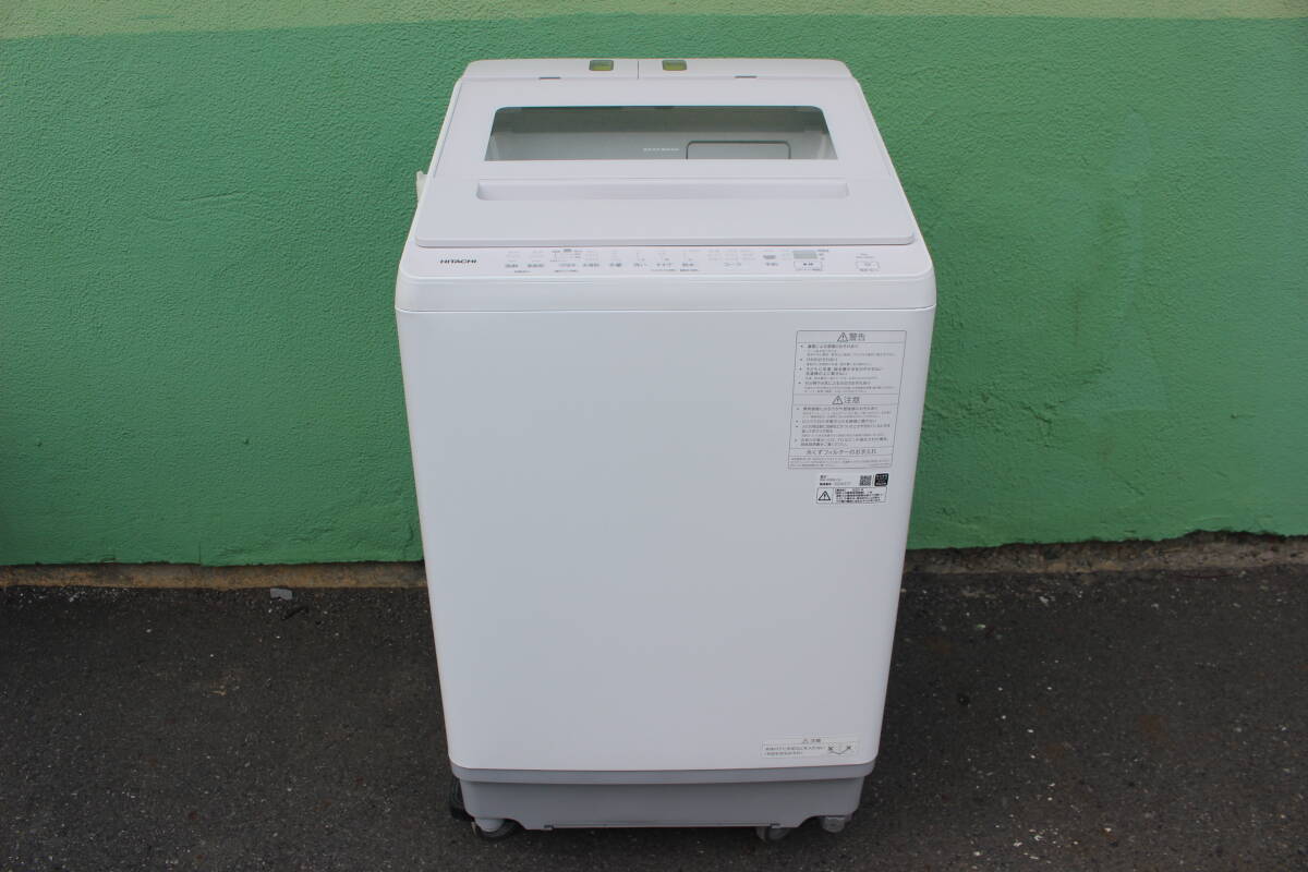 日立 HITACHI 全自動洗濯機 ビートウォッシュ 9kg ホワイトラベンダー BW-X90K V　2025年製　未使用に近い　デモ展示品