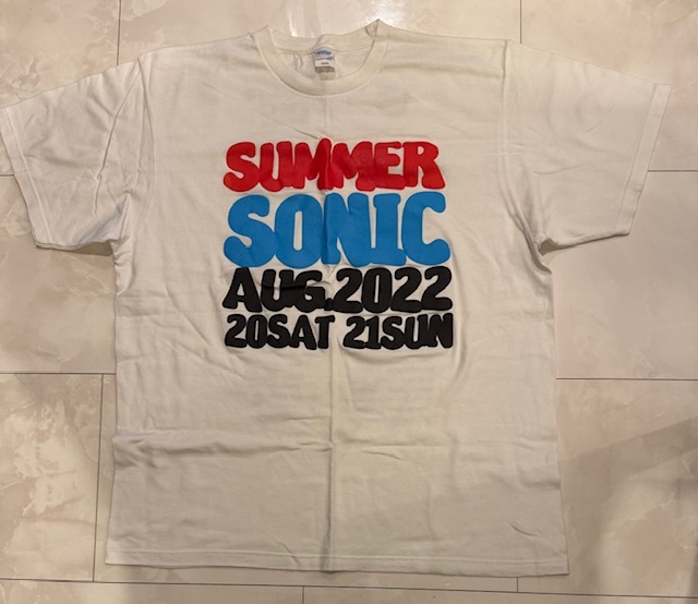 サマーソニック2022 Tシャツ ロゴバージョン (XXXLサイズ) お譲りします。
