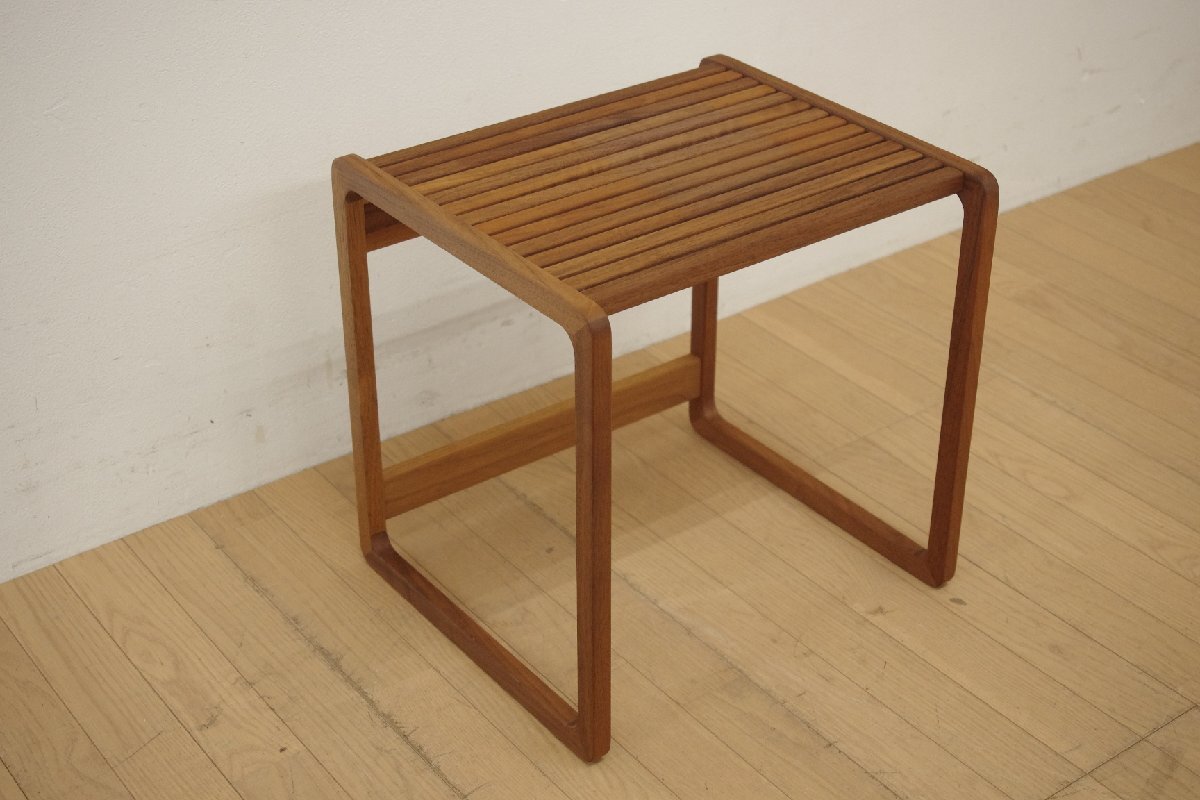 アカセ木工 MASTERWAL マスターウォール ディッカー サイドテーブル ウォールナット無垢 リビング 寝室 書斎 幅45cm 廃盤モデル (C)