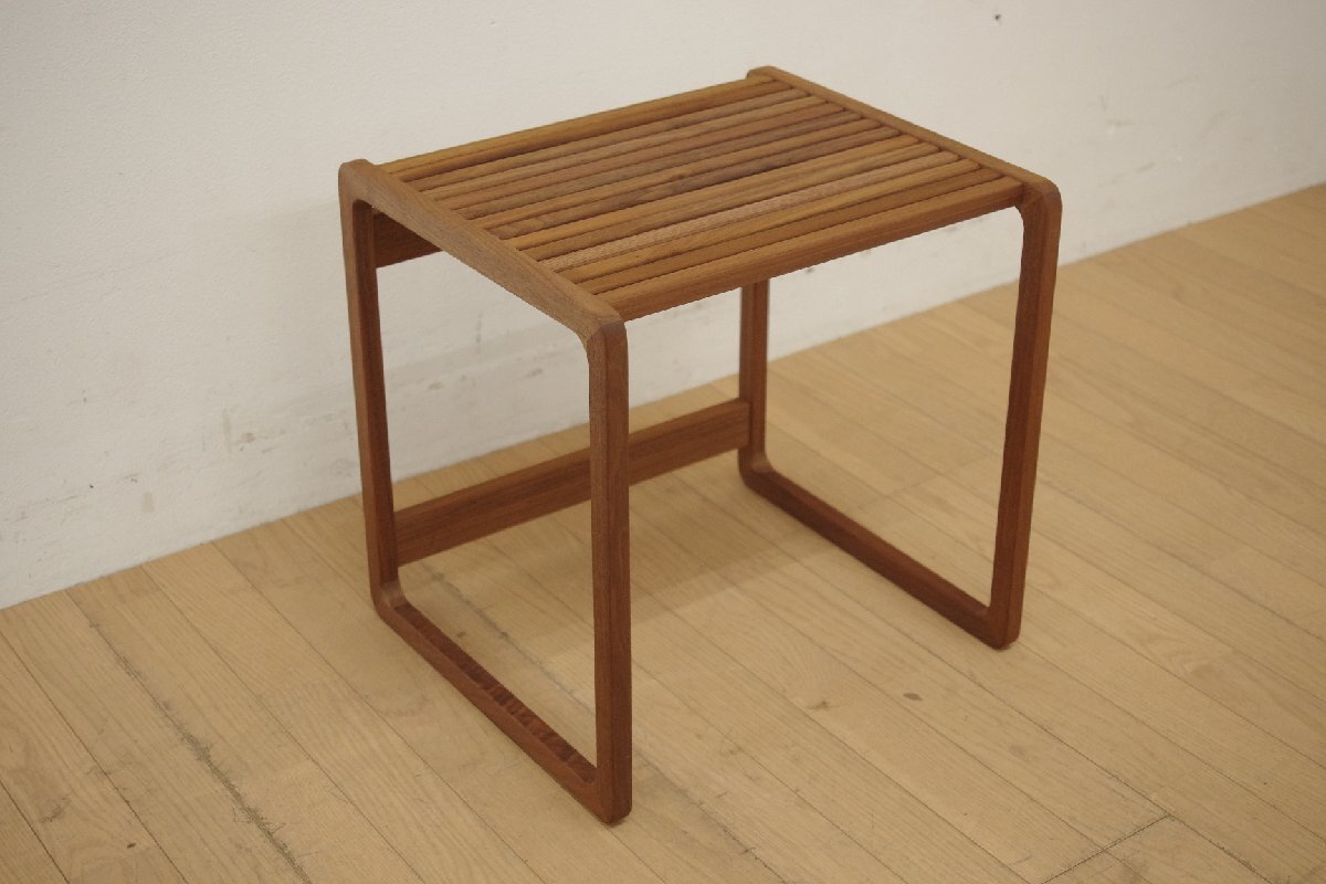 アカセ木工 MASTERWAL マスターウォール ディッカー サイドテーブル ウォールナット無垢 リビング 寝室 書斎 幅45cm 廃盤モデル (B)