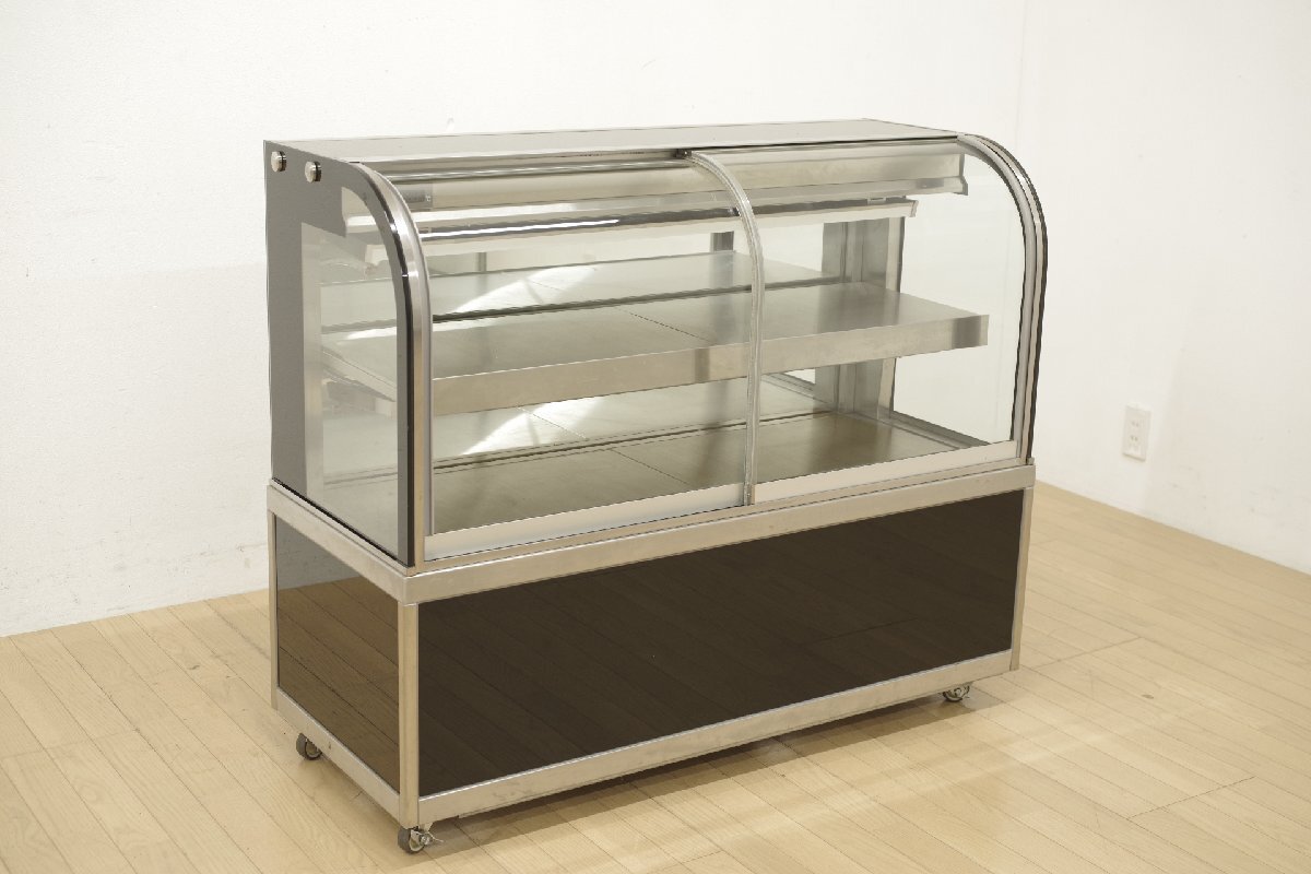 ダイワ 大和冷機 対面 冷蔵ショーケース KN401F2 2018年製 LED照明 キャスター付 幅1200mm 前引戸 スライドドア 100V ケーキ スイーツ