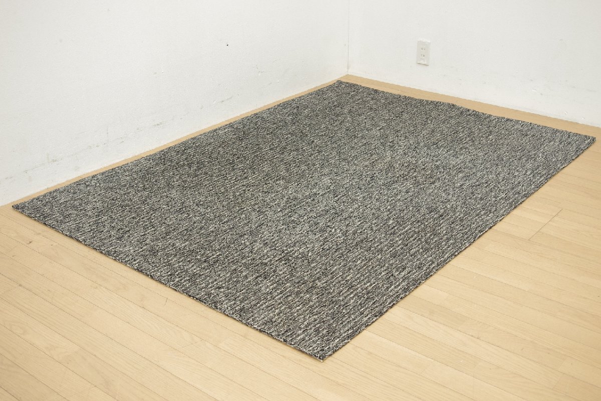 展示品 川島織物セルコン RUG COLLECTION ラグコレクション 198×142cm 毛70％ 麻30％ クイックサンド ラグ カーペット 絨毯 日本製