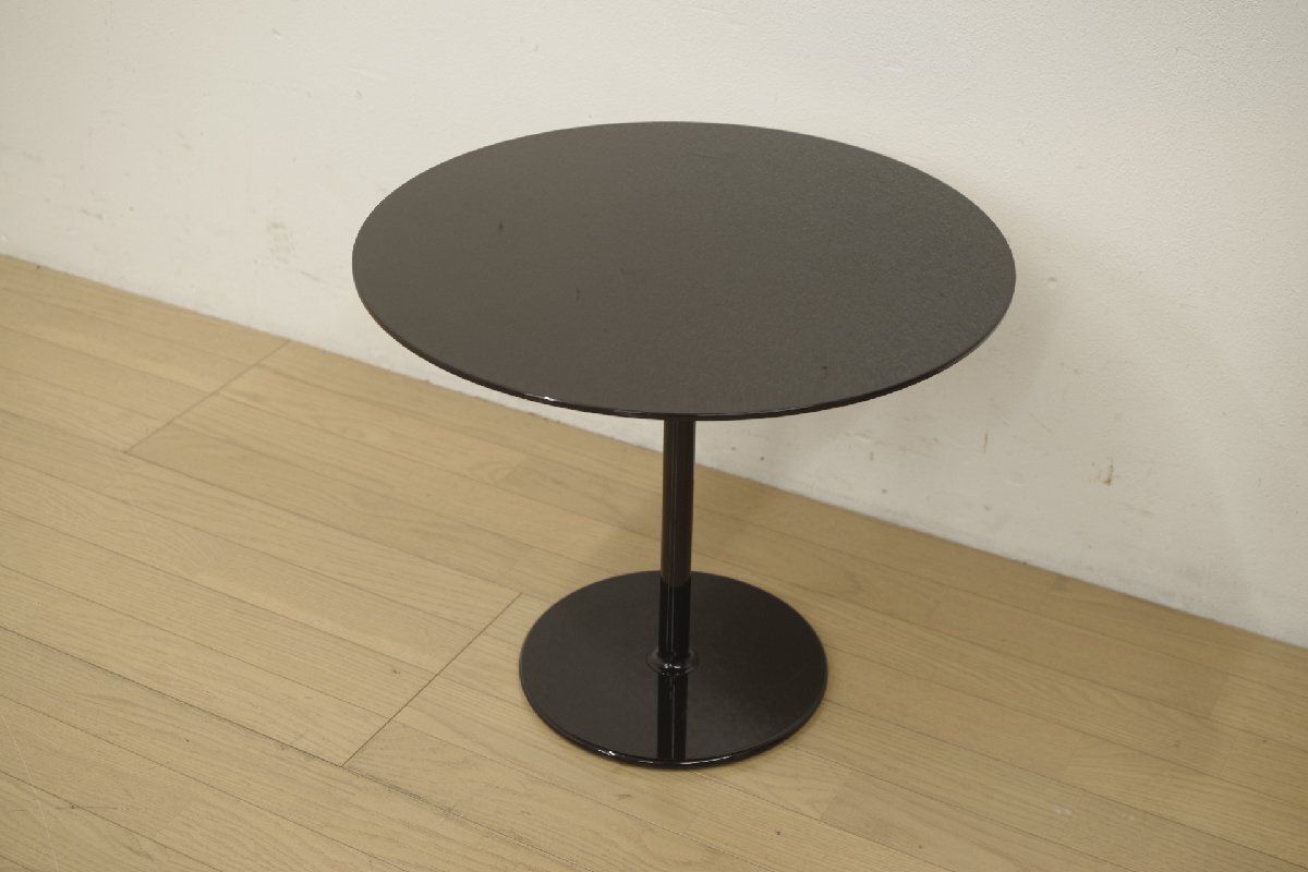 alflex アルフレックス LITS L55 コーヒー ラウンド 丸 サイドテーブル ブラック イタリア モダン シンプル アルミ Φ55 高さ45 リビング