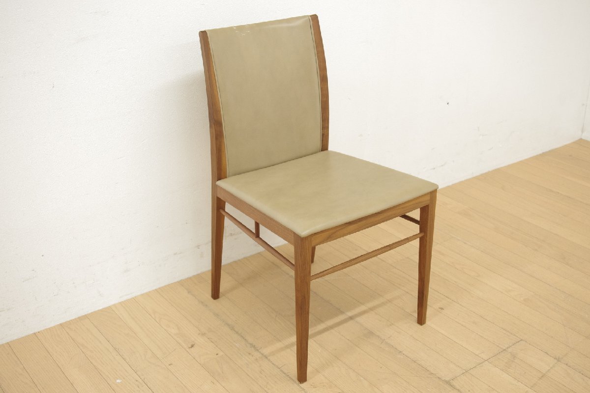 リッツウェル Ritzwell スコラー チェア イス 椅子 SCHOLAR 本革 ウォールナット ベージュ リビング ダイニング シンプル モダン