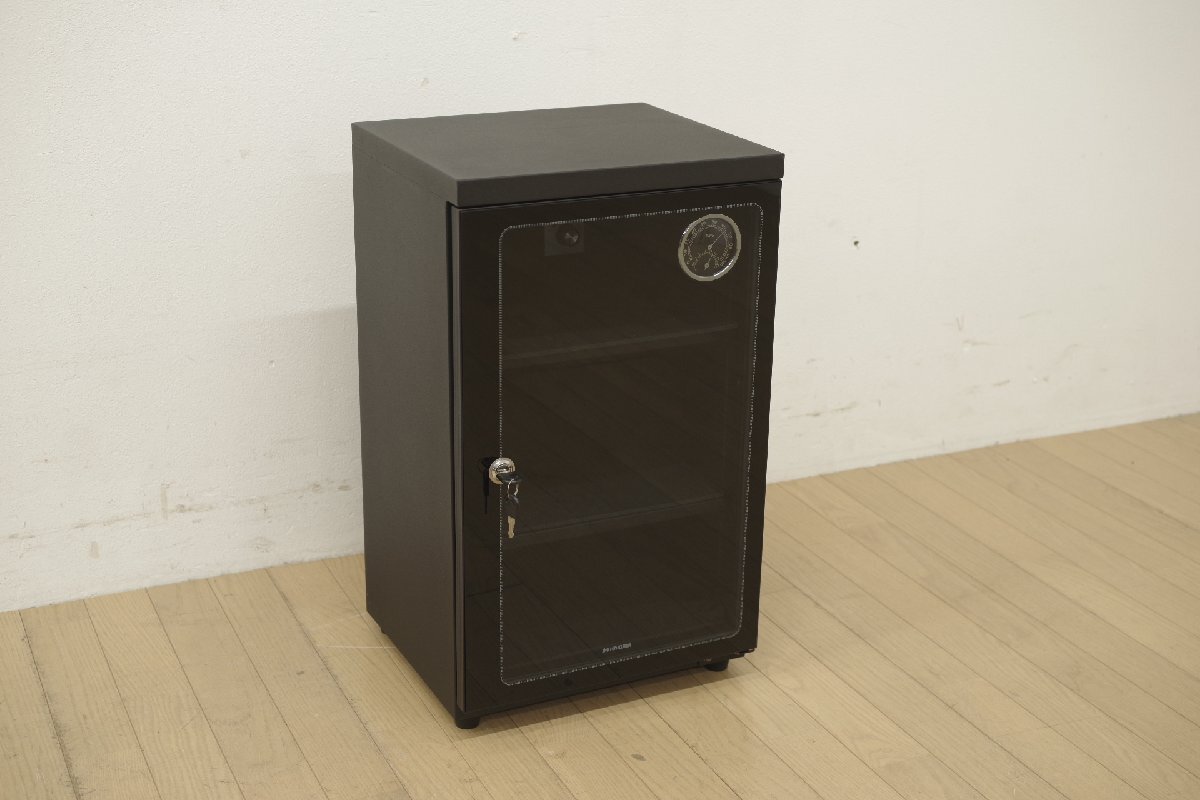 HAKUBA ハクバ E-ドライボックス KED-60 電子防湿保管庫 鍵付き 100V カメラ レンズ 防湿庫 保管庫 機材収納 中古 コンパクト