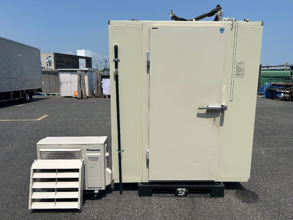 ダイワ 大和冷機 プレハブ冷蔵庫 0.5坪 半坪 DP405D-19 2019年製 冷却ユニット パナソニック PCU-SV060M 保冷庫 保管庫【岡山県引取限定】