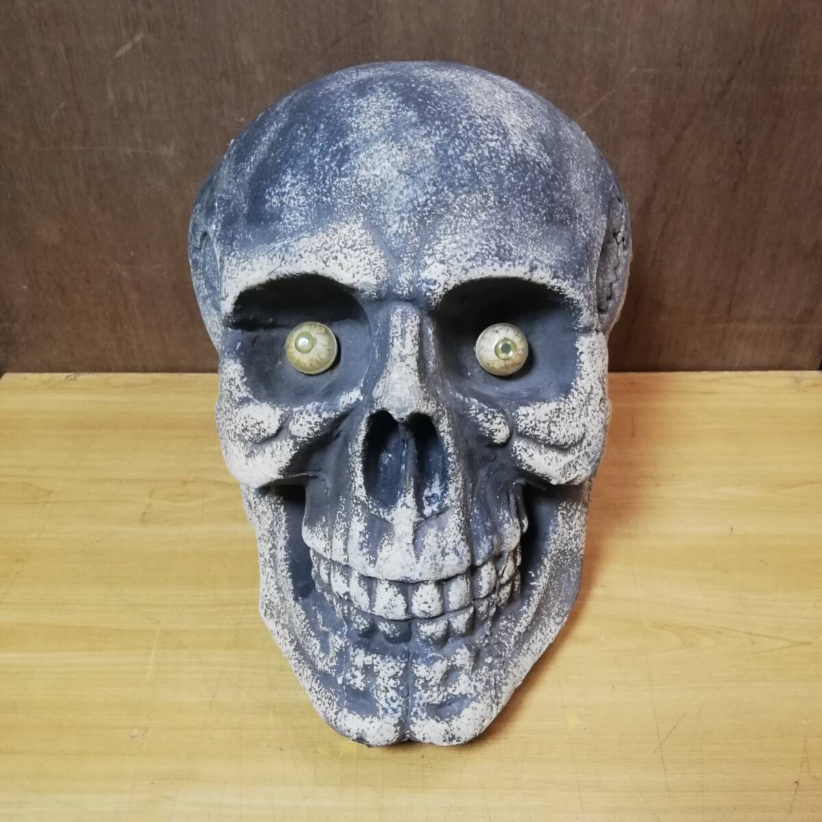SKULL 発泡スチロール製 大きな ドクロ