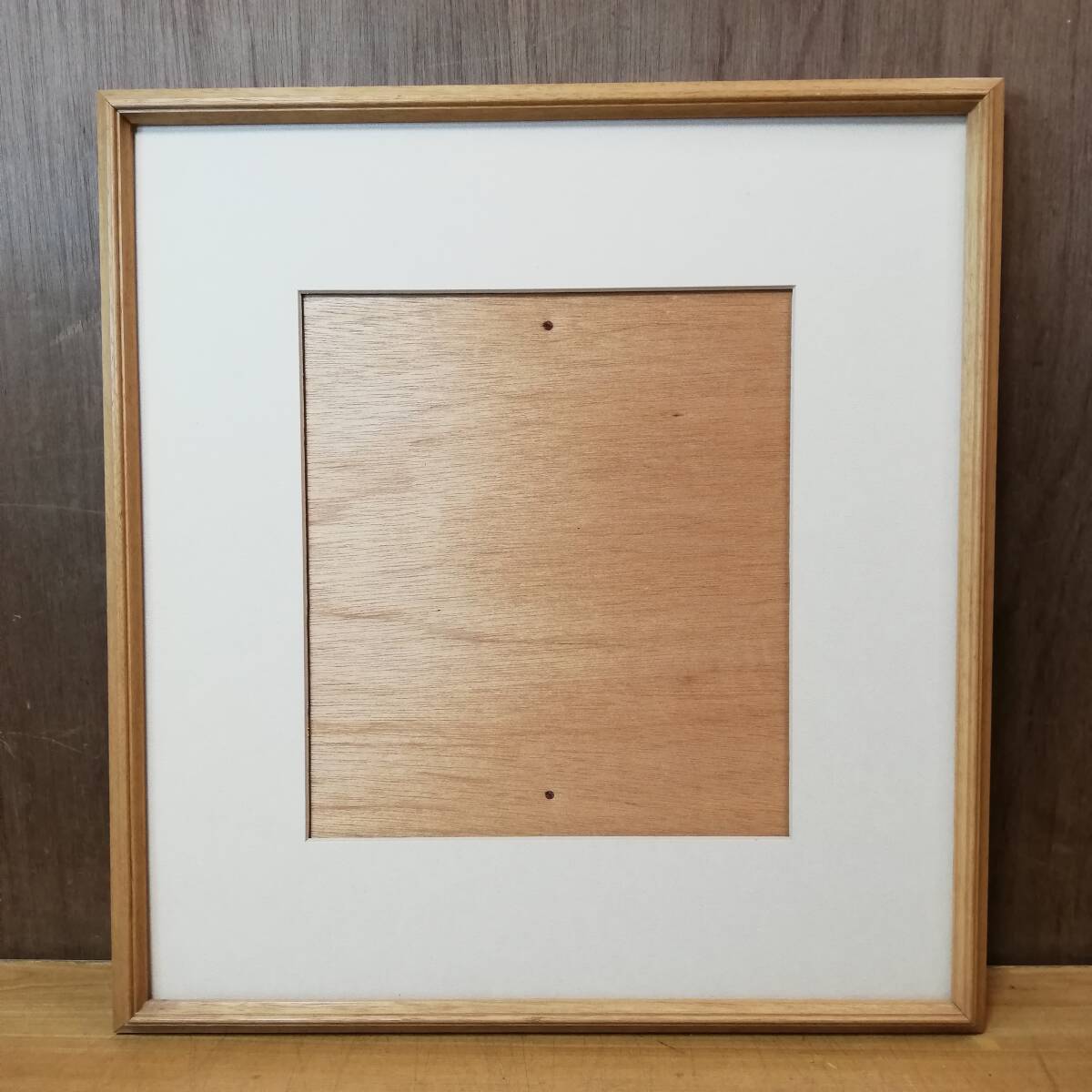 ヴィンテージ 木製 額縁 色紙用 42cm×45cm
