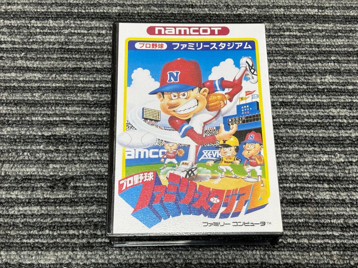 ファミコン カセット ソフト プロ野球 ファミリースタジアム ファミスタ 箱説明書付き FC （2）