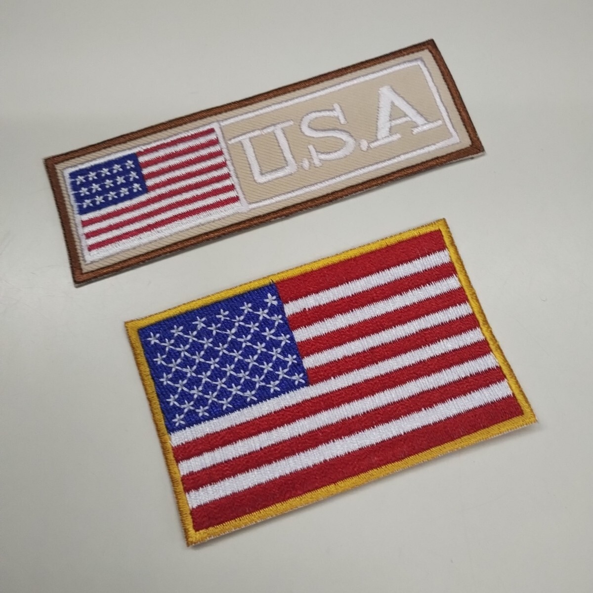 ◎ USA 星条旗 ミリタリー ワッペン 2枚セット s362