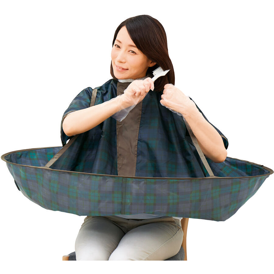 ジャンボ散髪マント 毛染兼用（コジット）ジャンボ散髪マント 毛染め ケープ 散髪 マント 白髪染め カラーリング