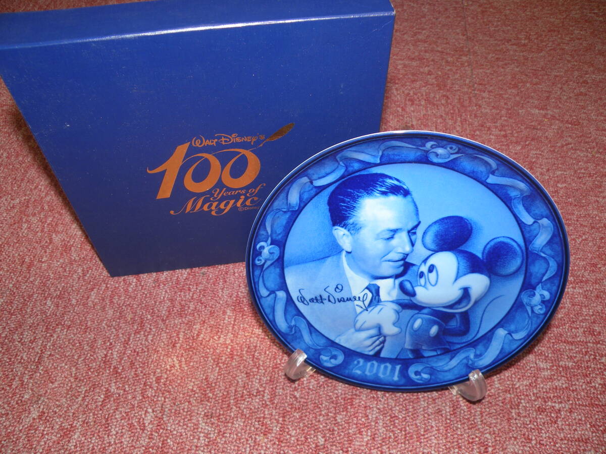 N280 Walt Disney's 100 years of magic ウォルトディズニー 三郷陶器 生誕100周年記念 キャラクターイヤープレート 希少 シリアルナンバー