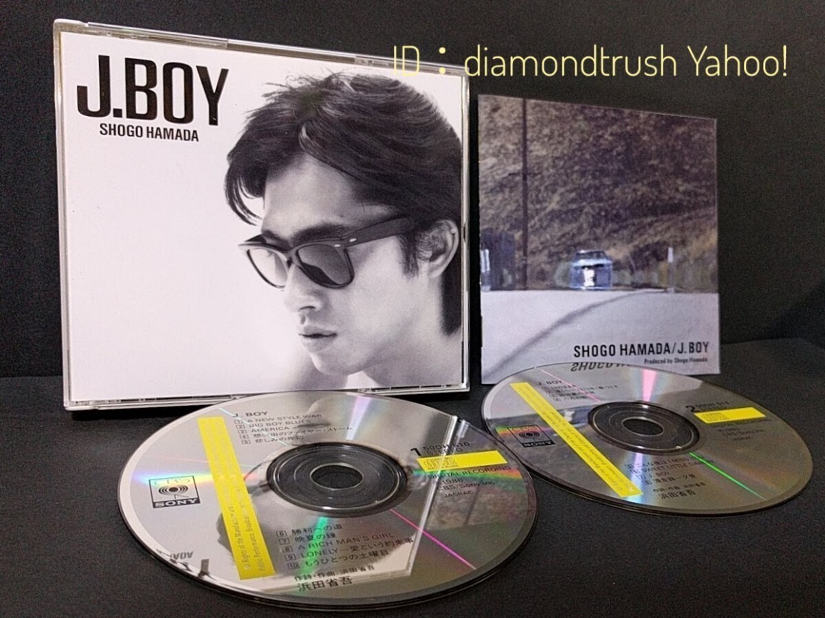 ☆良品!!☆ ◆浜田省吾 J.BOY◆ 2枚組 CDアルバム 1986年 最初期盤　♪BIG BOY BLUES/路地裏の少年/もうひとつの土曜日/19のままさ/遠くへ拍卖