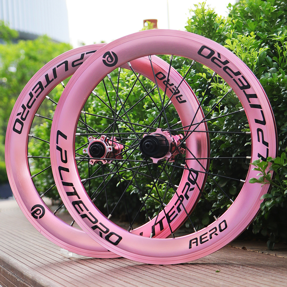 20インチ 451 ディスクブレーキ Litepro AERO 自転車ホイール 40㎜ディープリム 完組 前後セット 折りたたみ自転車/ミニベロ