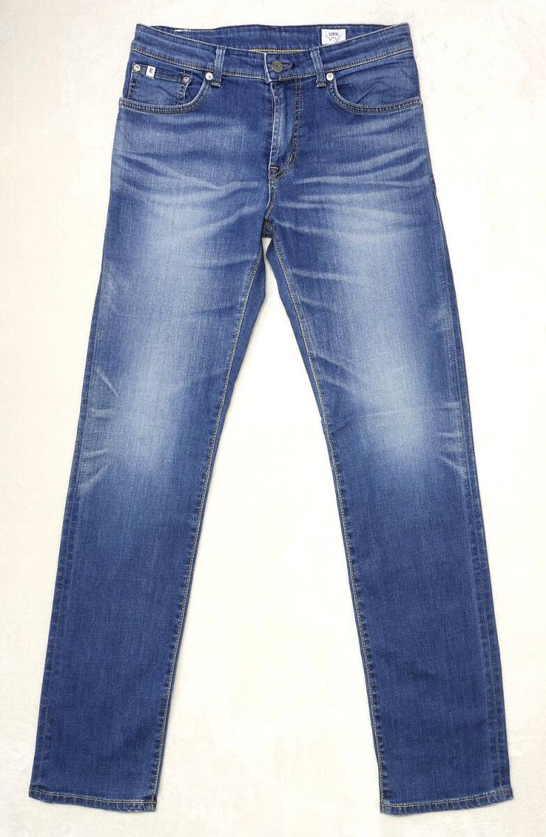☆EDWIN エドウィン E-STANDARD レギュラーストレート ストレッチ ED03 メンズデニムジーンズ W28 実寸W76センチ 股下80センチ