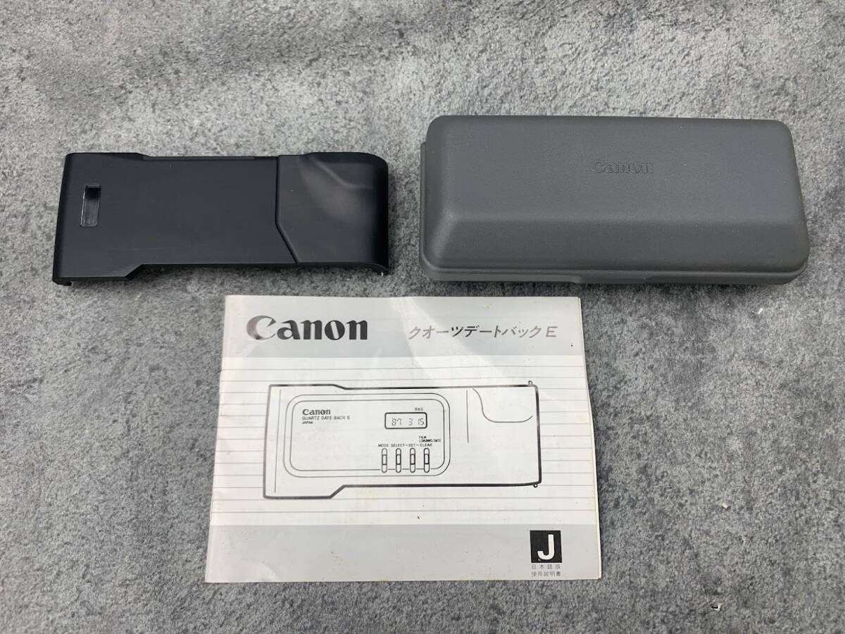 【 未使用 CANON クォーツデートバックE ケース付 】キャノン QUARTZ DATE BACK E カメラ パーツ 撮影