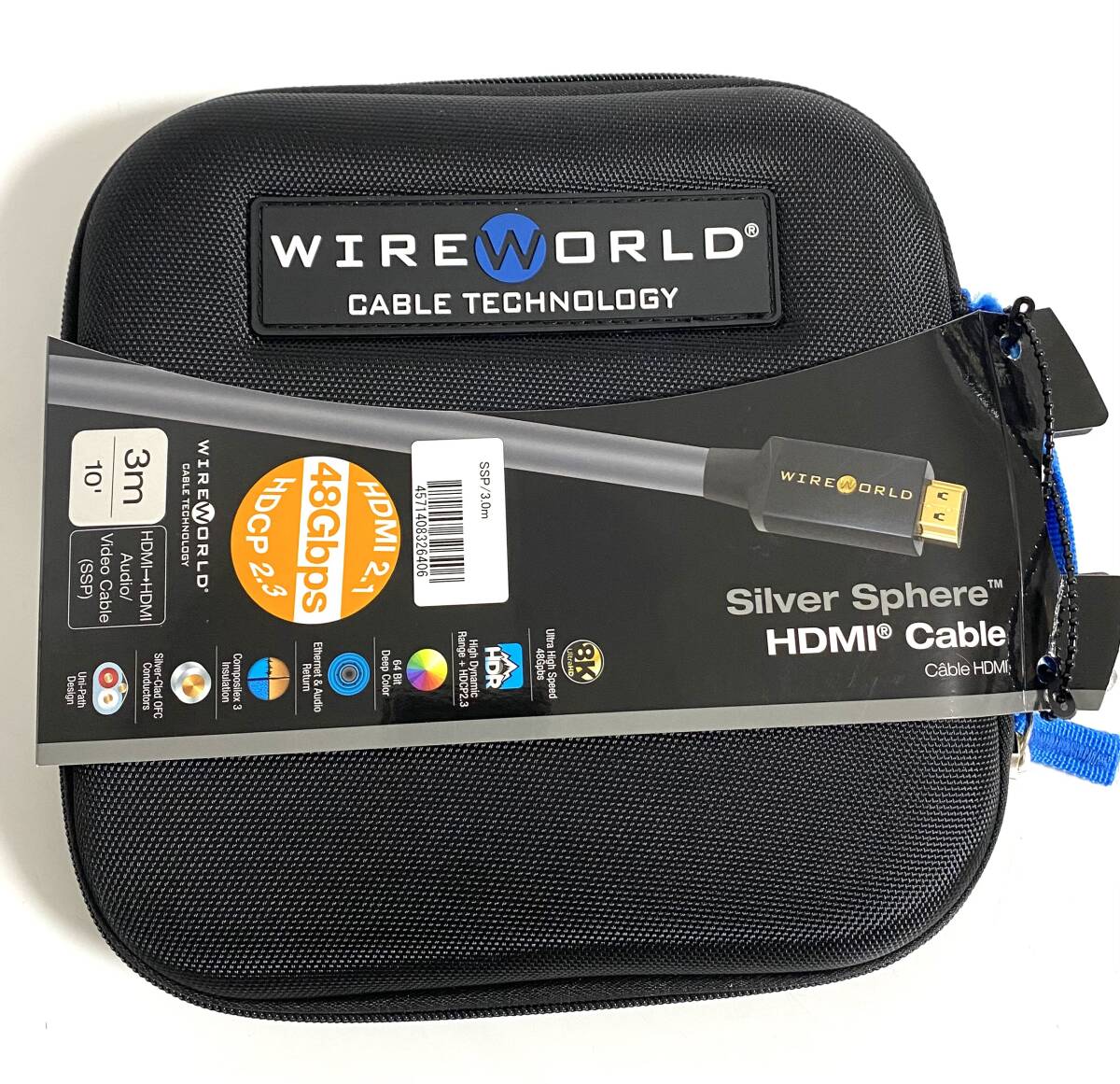 ★新品/未使用品★ WIREWORLD ワイヤーワールド HDMIケーブル Silver Sphere シルバーサファイア SSP 3.0m 8K/48Gbps I250807-2