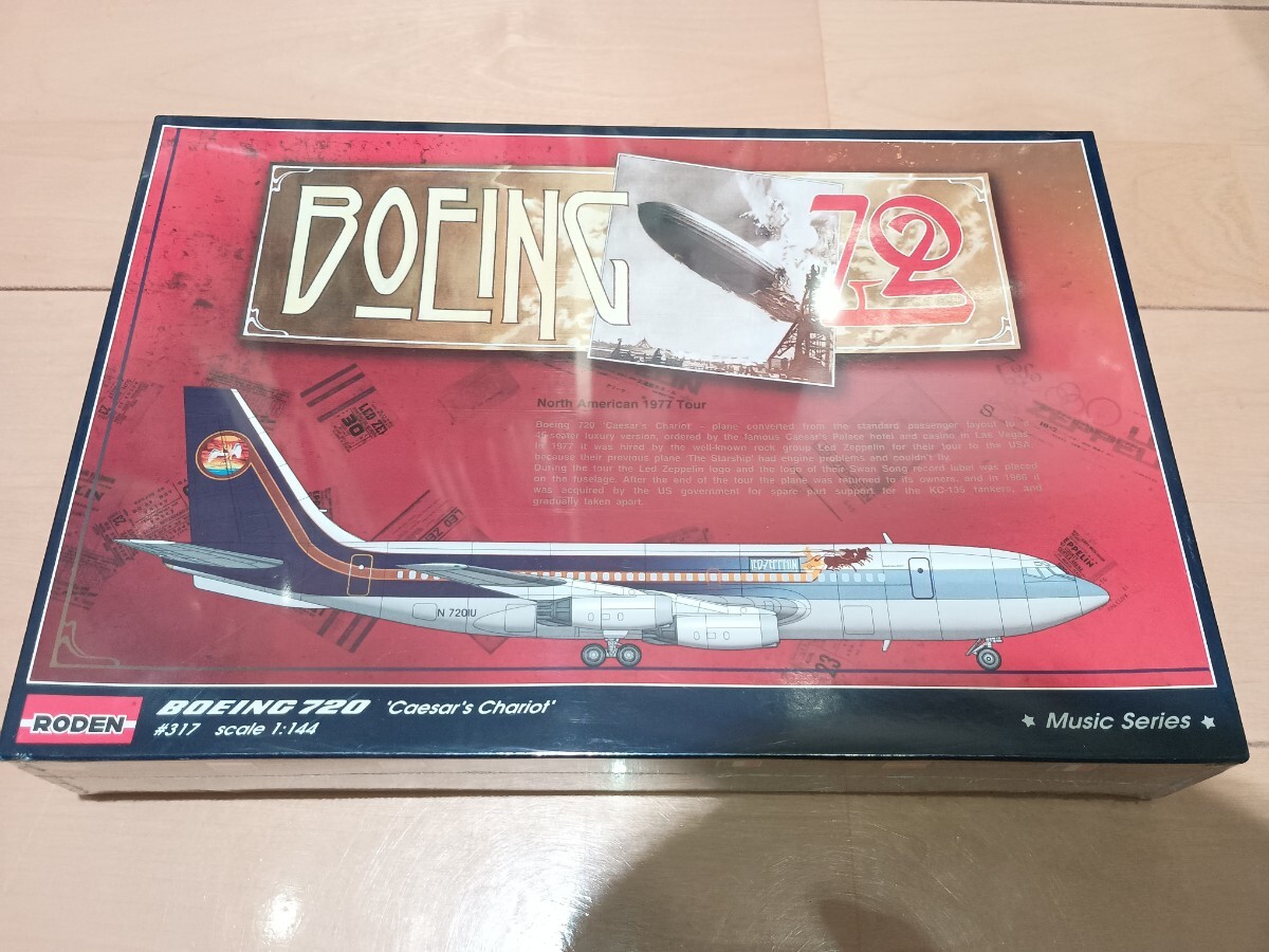BOEING　720 Caesar’s Chariot RODEN 1/144 プラモデル　旅客機　レッド・ツェッペリン