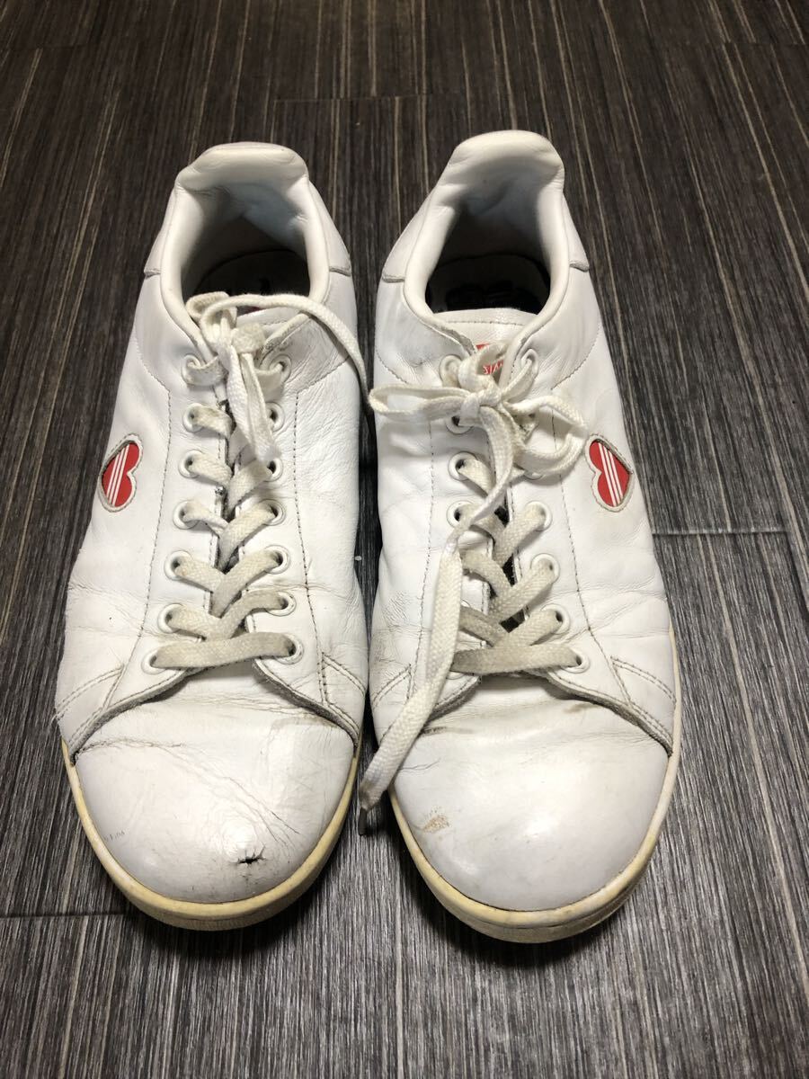 adidas アディダス G27893 STAN SMITH スタンスミス ハート US10.5 27.5cm レディーススニーカー　要修理