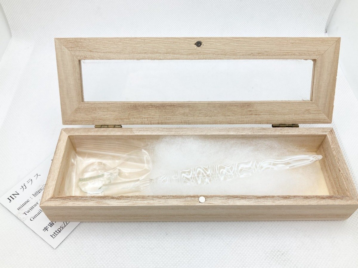 ▼　【JINガラス 魔法の杖 ガラスペン 手作りペン 万年筆】001-02508