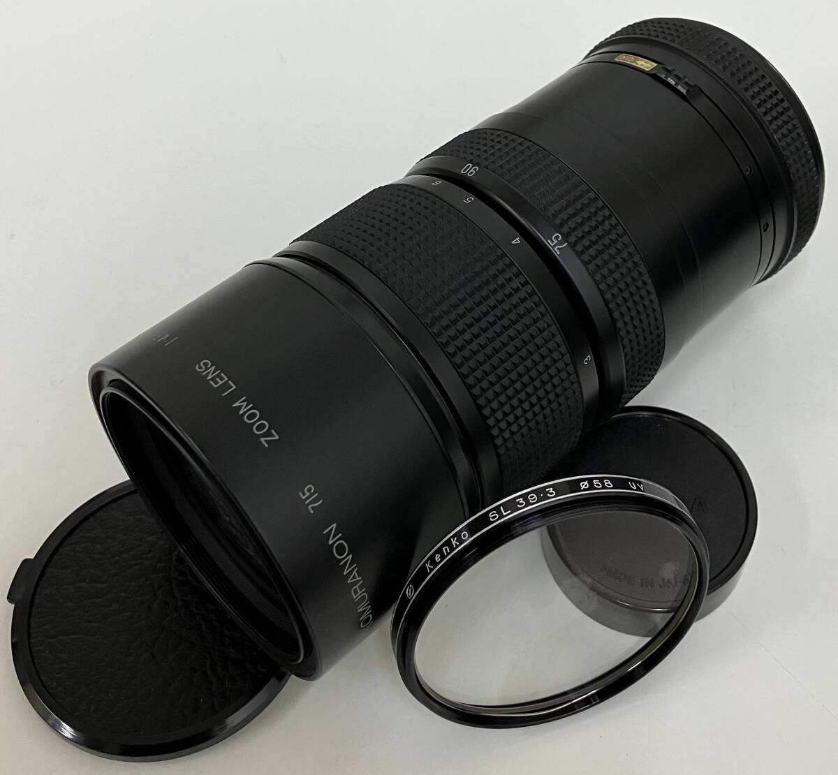★　カメラ　レンズ　コムラ　★　KOMURANON　715　ZOOM　LENS　1:4.5　f＝75～150㎜　★　Kenko　SL39・3　Φ58　UV　★