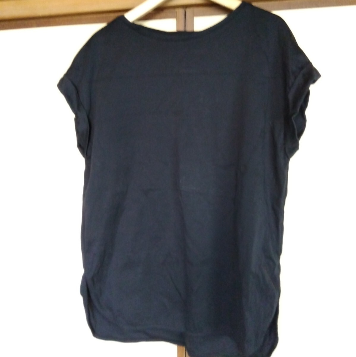 【保管品】TIGORA SMART Tシャツ 黒無地 ブラック シンプル スポーツ Lサイズ 綿100％ アルペン 大きめ サイドスリット DM0820O