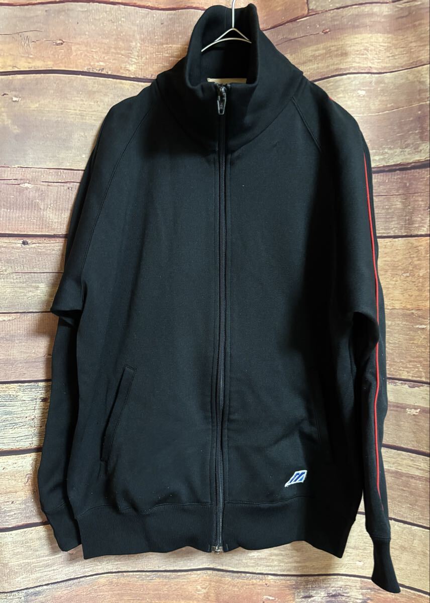 【中古】MIZUNO ミズノ ジャージ トラック ジャケット オールド 古着 メンズ Sサイズ相当 ブラック 訳あり DM0815M