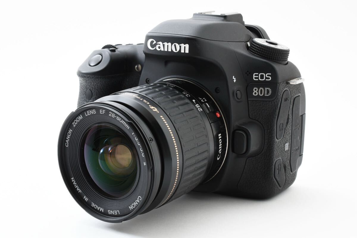 付属品完備/キャノン/デジタル一眼レフカメラ Canon EOS 80D標準&望遠ダブルレンズセット/Canon EF 28-80㎜1:3.5-5.6II