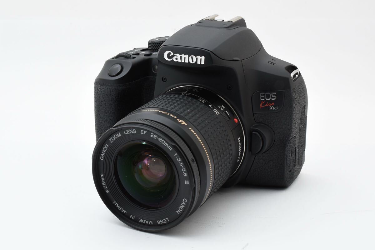 保証付き/Wi-Fi搭載/デジタル一眼レフカメラ/Canon EOS Kiss X10i標準レンズセットEF28-80㎜1:3.5-5.6III