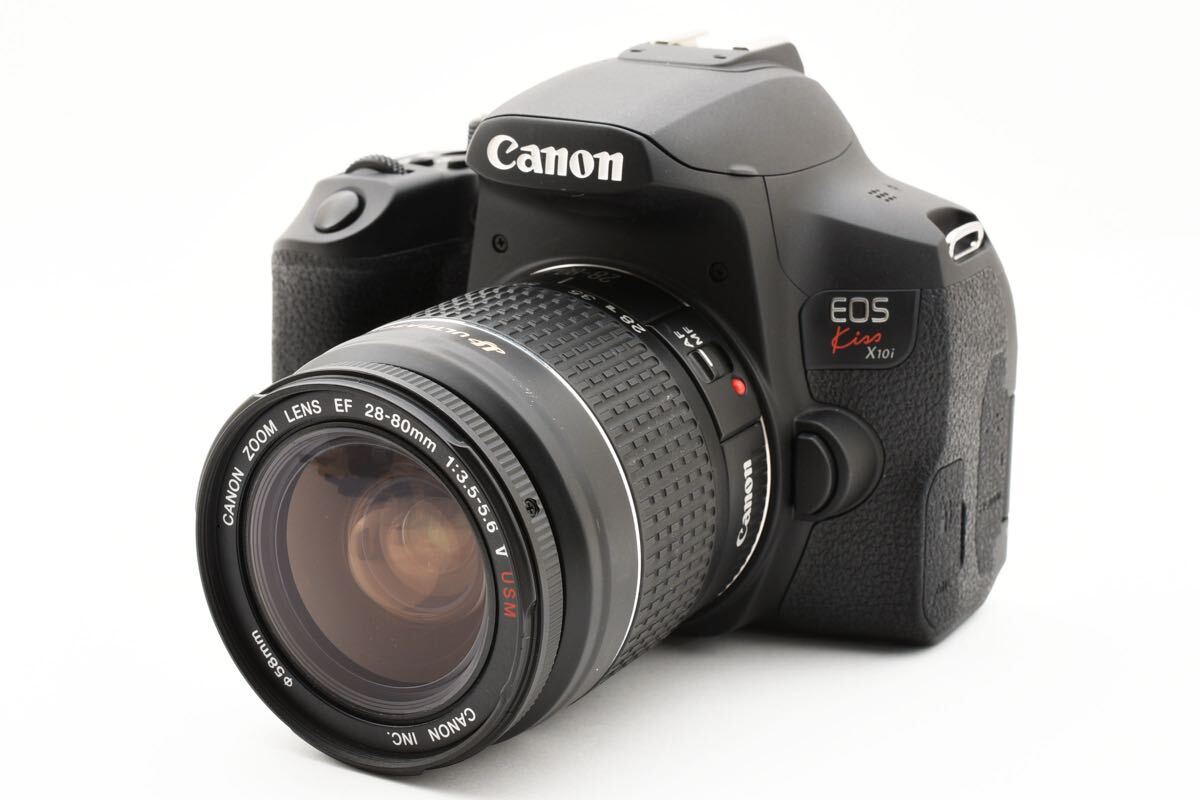 保証付き/デジタル一眼レフカメラ CANON EOS Kiss X10i標準レンズセット/EF28-80㎜1:3.5-5.6V USM