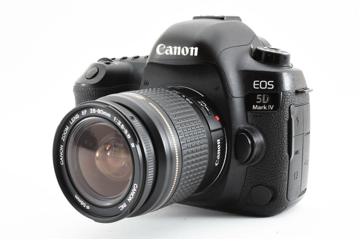 保証付き☆キャノン☆デジタル一眼レフカメラ Canon EOS 5D Mark IV標準レンズセットCanon EF28-80㎜1:3.5-5.6 IV