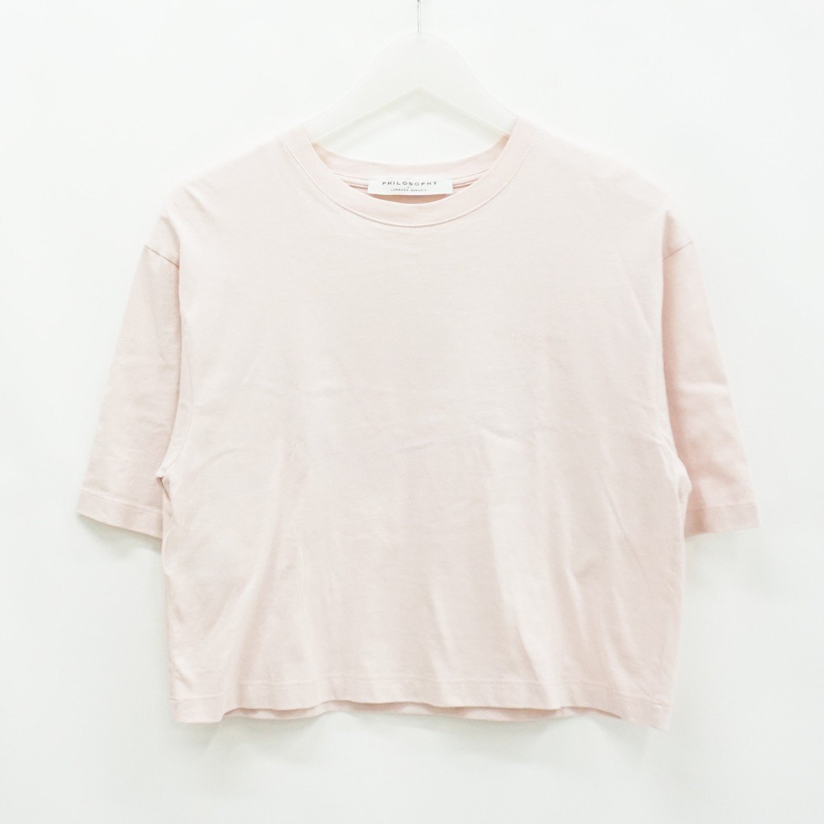 ◇【PHILOSOPHY DI LORENZO SERAFINI フィロソフィ ディ ロレンツォ セラフィニ】Tシャツ ピンク XS