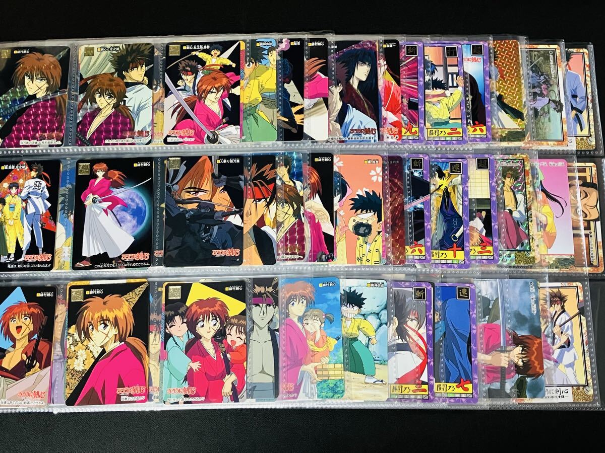 るろうに剣心 カードダス 全170種類 フルコンプ 本弾 スーパーバトル アマダPPカード 1996年製 隠しキラ 未剥がし Wプリズム complete set