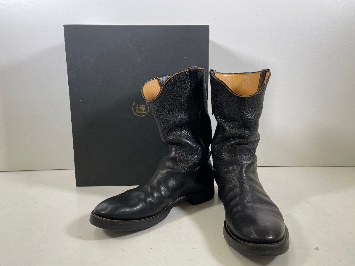 ☆ Duoford デュオフォード Roper Boots Lotus ローパーブーツ ロータス ブラック 9H FINE CREEK LEATHERS x MAKERS 馬革 ブーツ ユーズド